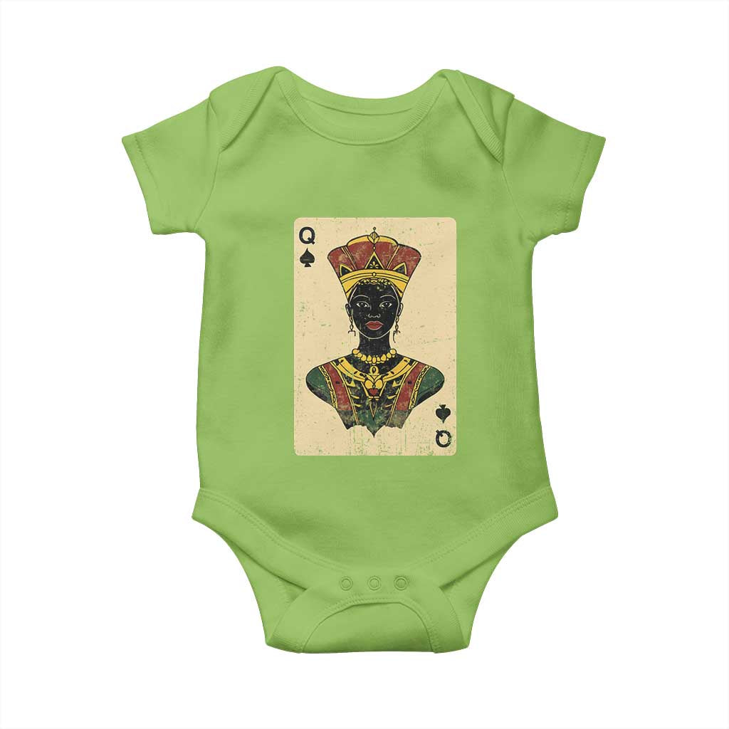 African Queen Card Black Pride Baby Onesie