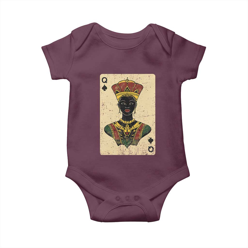 African Queen Card Black Pride Baby Onesie