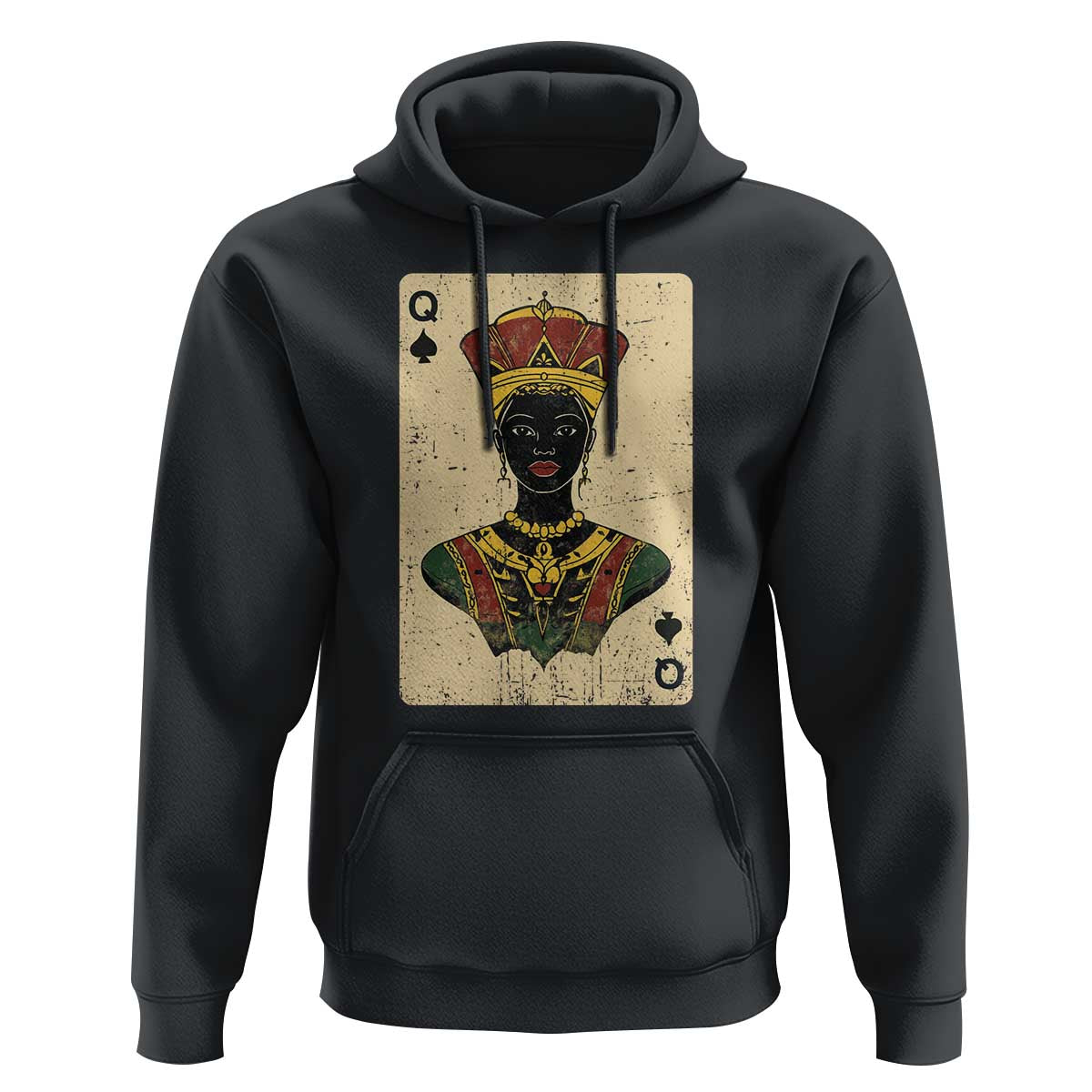 African Queen Card Black Pride Hoodie