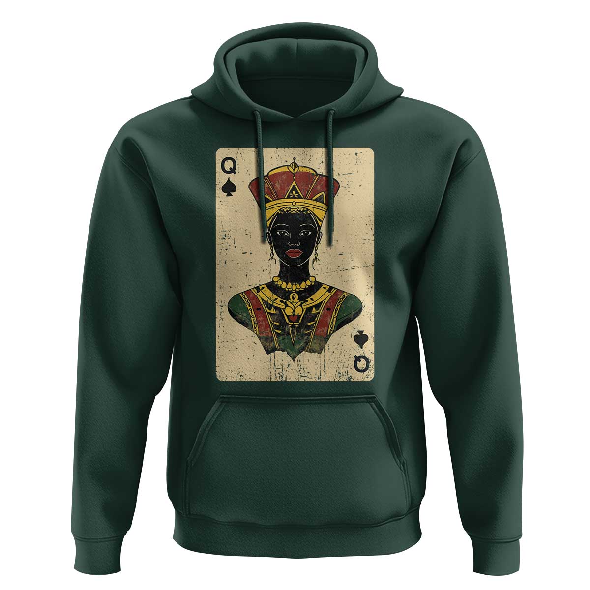 African Queen Card Black Pride Hoodie