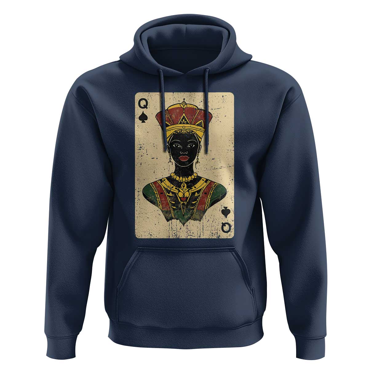 African Queen Card Black Pride Hoodie