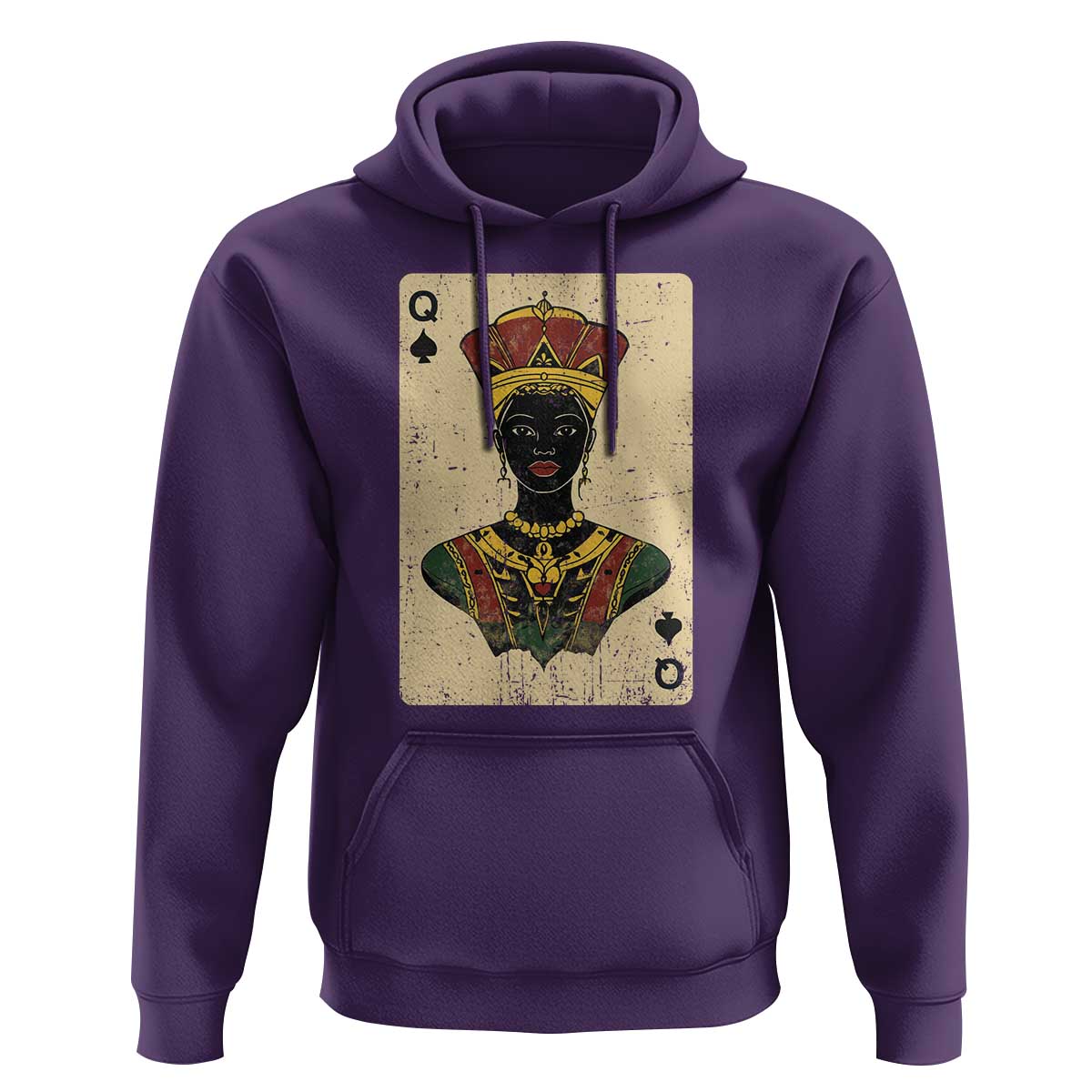African Queen Card Black Pride Hoodie