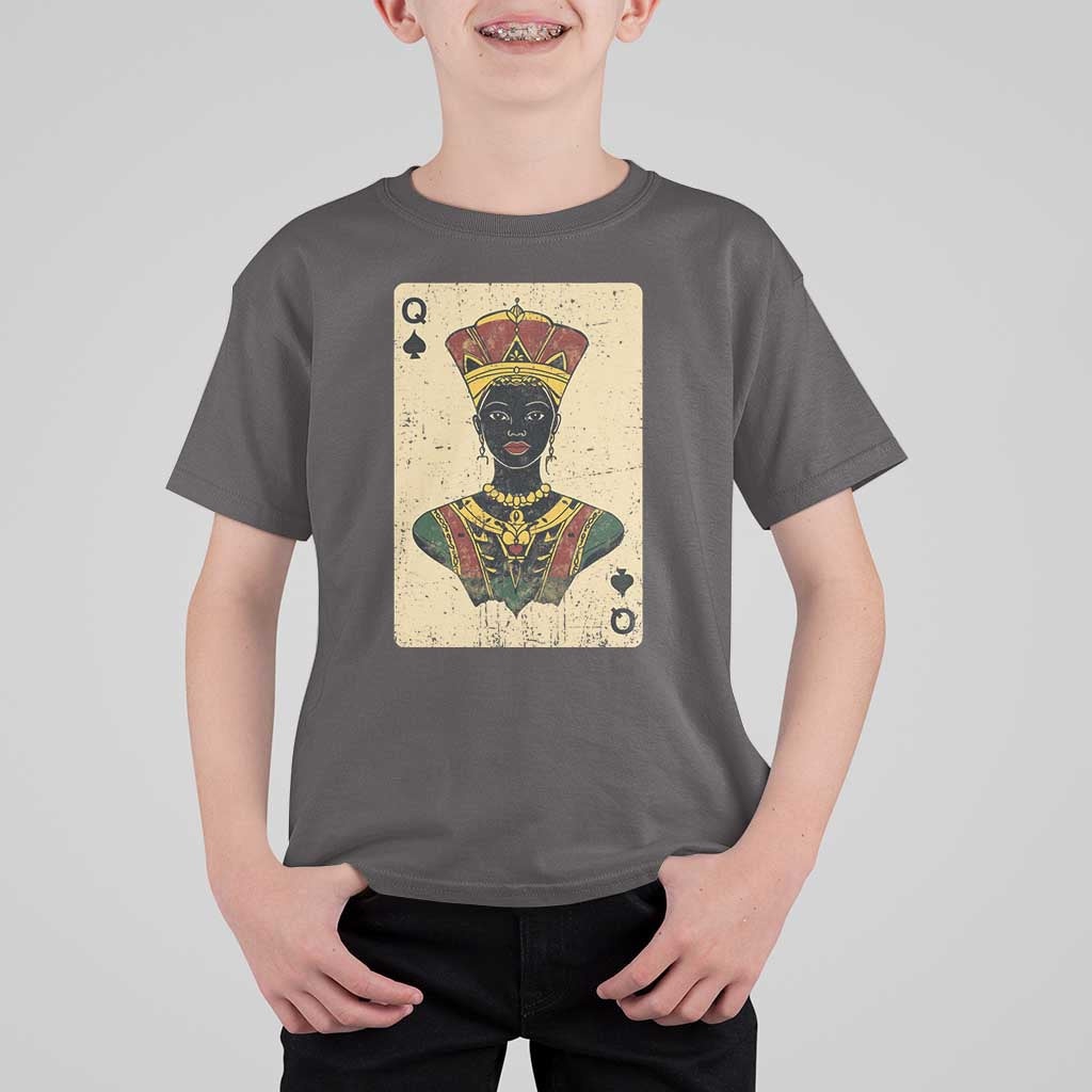 African Queen Card Black Pride T Shirt For Kid