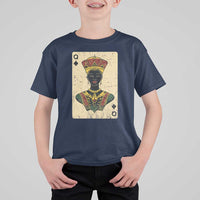African Queen Card Black Pride T Shirt For Kid