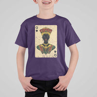 African Queen Card Black Pride T Shirt For Kid