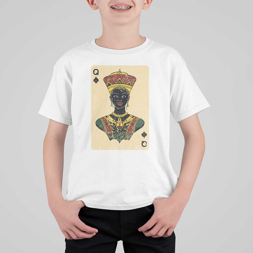 African Queen Card Black Pride T Shirt For Kid