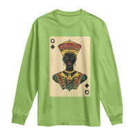 African Queen Card Black Pride Long Sleeve Shirt