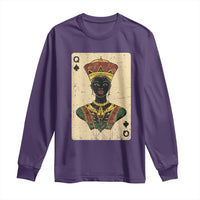 African Queen Card Black Pride Long Sleeve Shirt