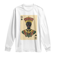 African Queen Card Black Pride Long Sleeve Shirt