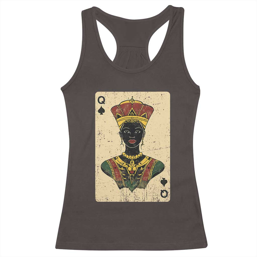 African Queen Card Black Pride Racerback Tank Top