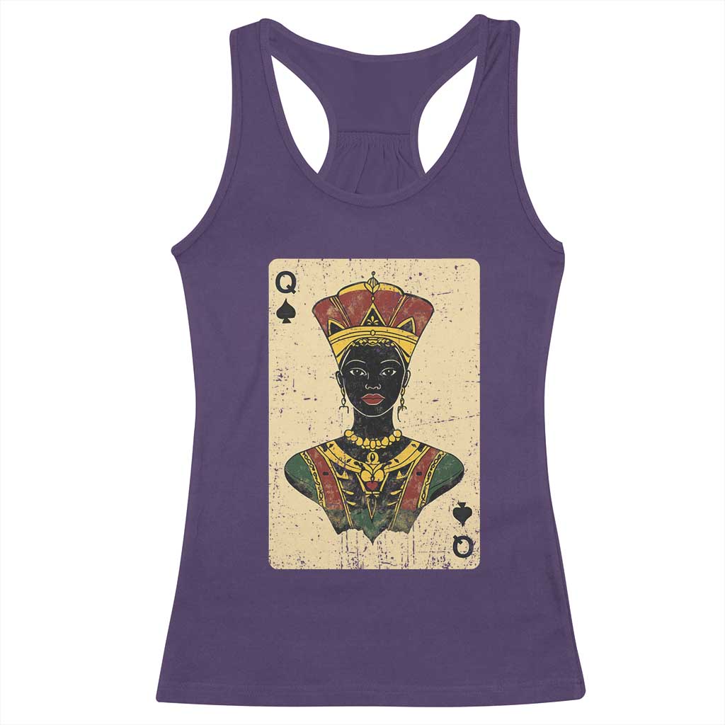 African Queen Card Black Pride Racerback Tank Top