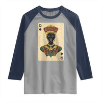 African Queen Card Black Pride Raglan Shirt