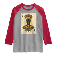African Queen Card Black Pride Raglan Shirt
