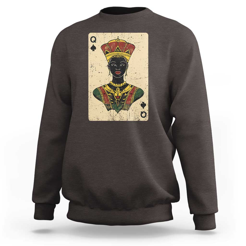 African Queen Card Black Pride Sweatshirt