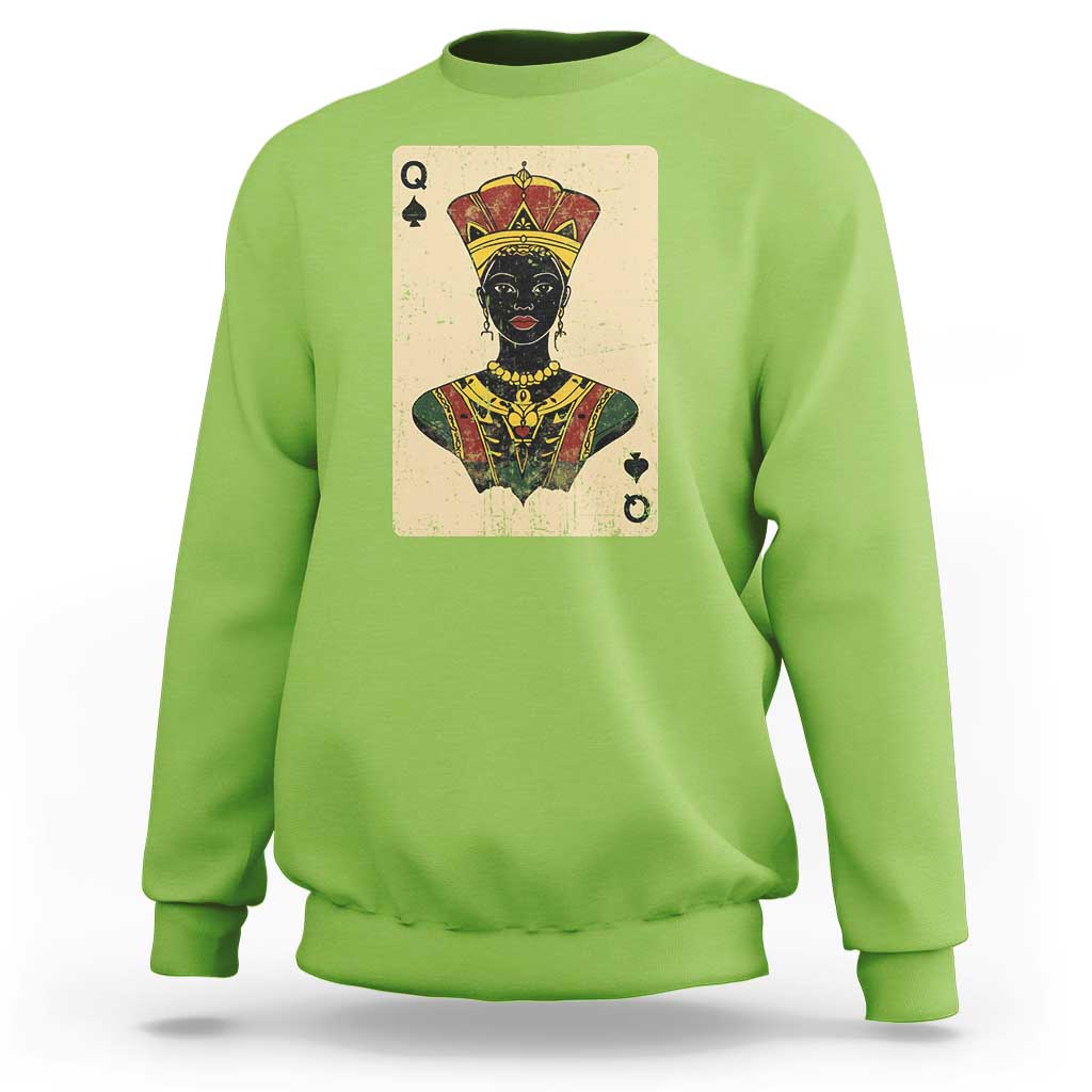 African Queen Card Black Pride Sweatshirt