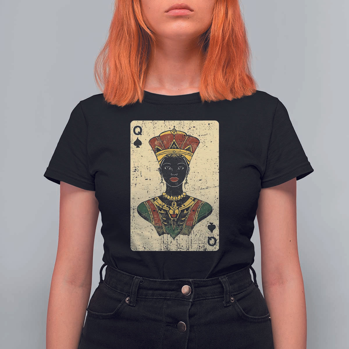African Queen Card Black Pride T Shirt For Women