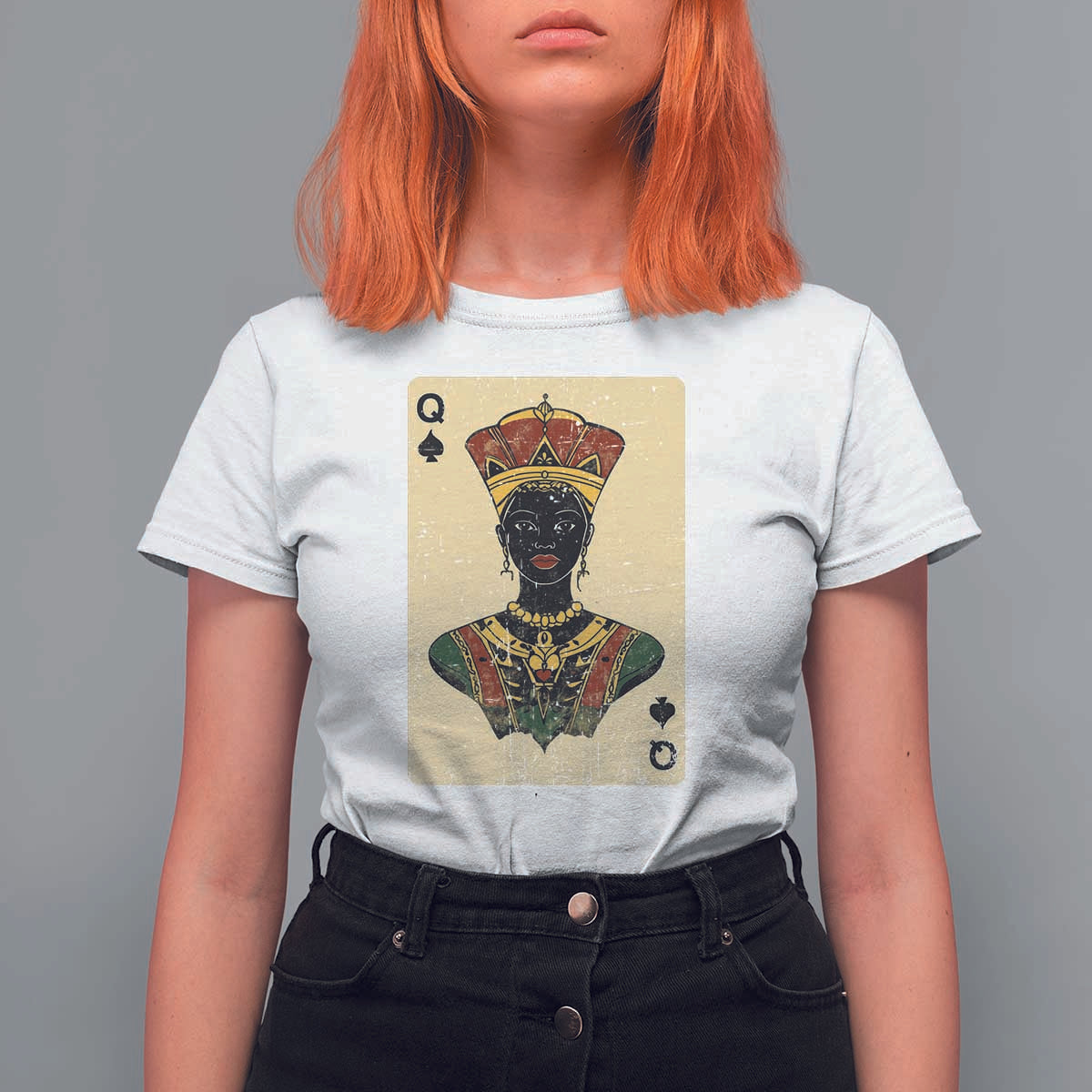 African Queen Card Black Pride T Shirt For Women