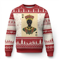 African Queen Card Black Pride Ugly Christmas Sweater
