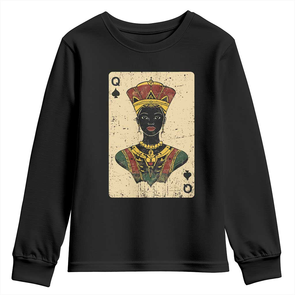 African Queen Card Black Pride Youth Sweatshirt