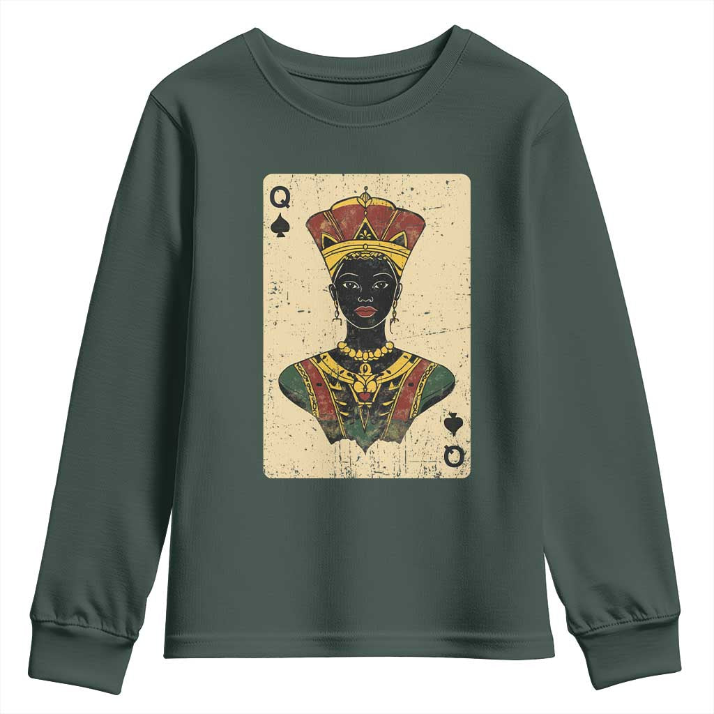 African Queen Card Black Pride Youth Sweatshirt