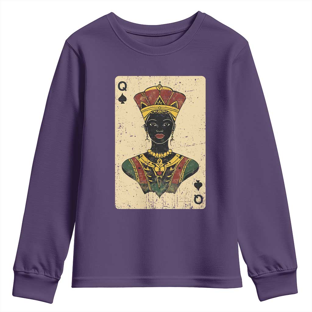 African Queen Card Black Pride Youth Sweatshirt