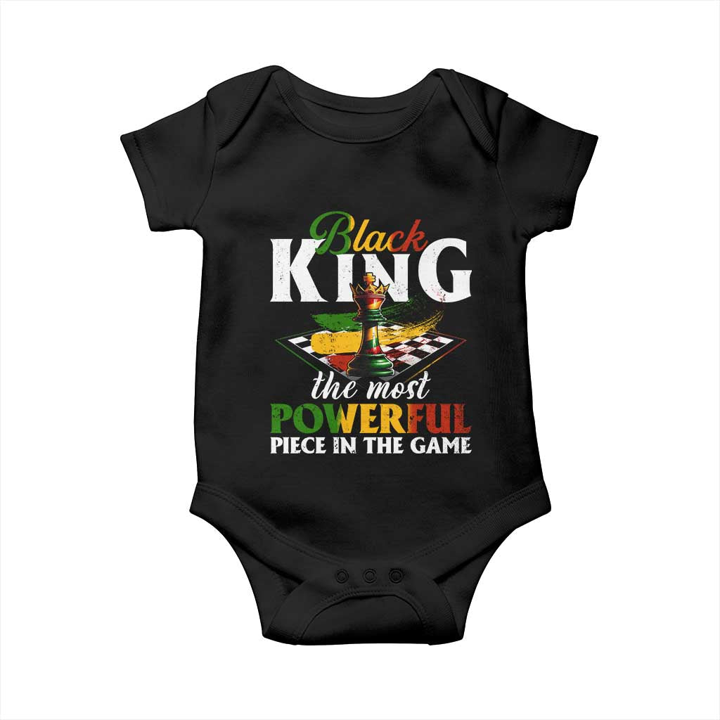 Black Pride Baby Onesie Black King The Most Powerful Piece In The Game