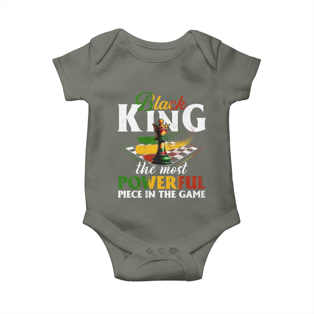 Black Pride Baby Onesie Black King The Most Powerful Piece In The Game