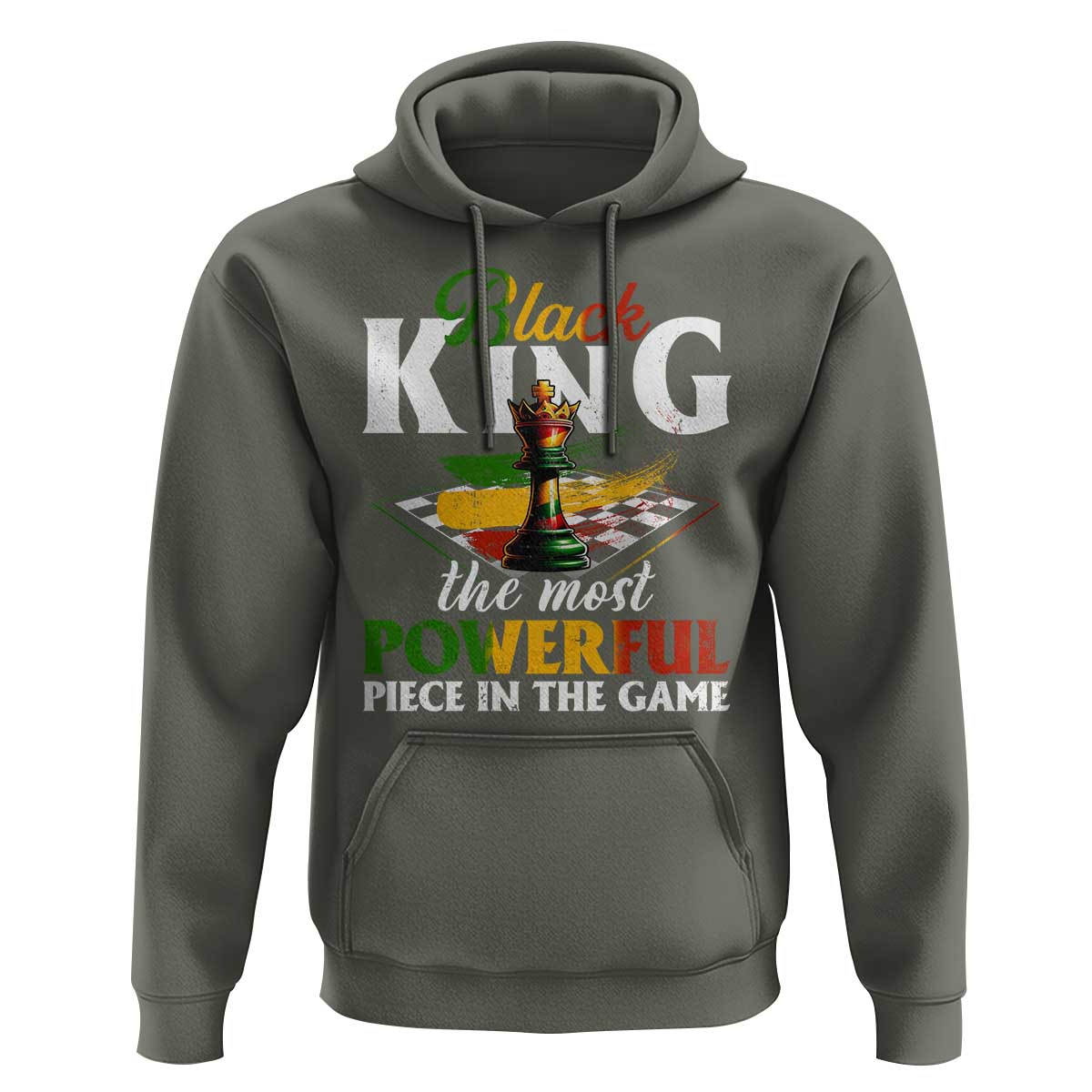 Black Pride Hoodie Black King The Most Powerful Piece In The Game
