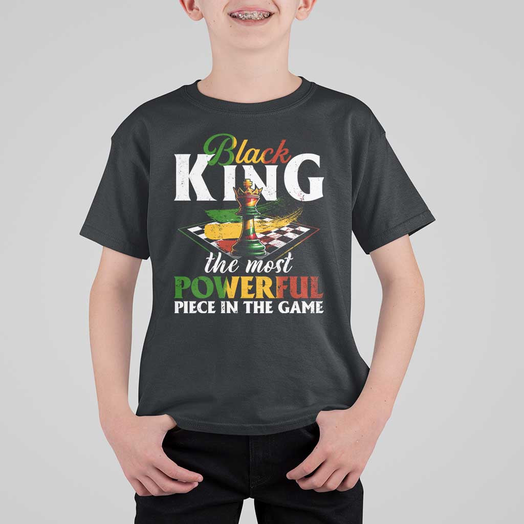 Black Pride T Shirt For Kid Black King The Most Powerful Piece In The Game