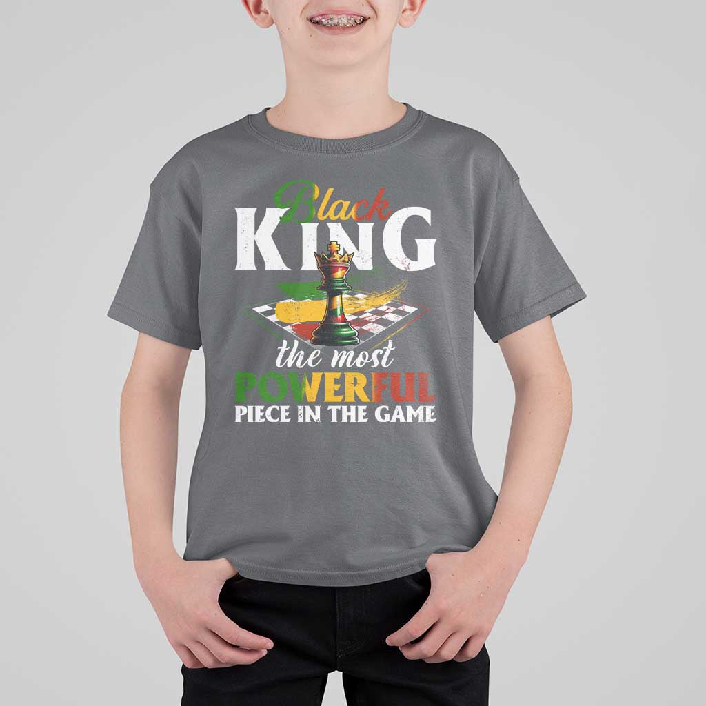 Black Pride T Shirt For Kid Black King The Most Powerful Piece In The Game