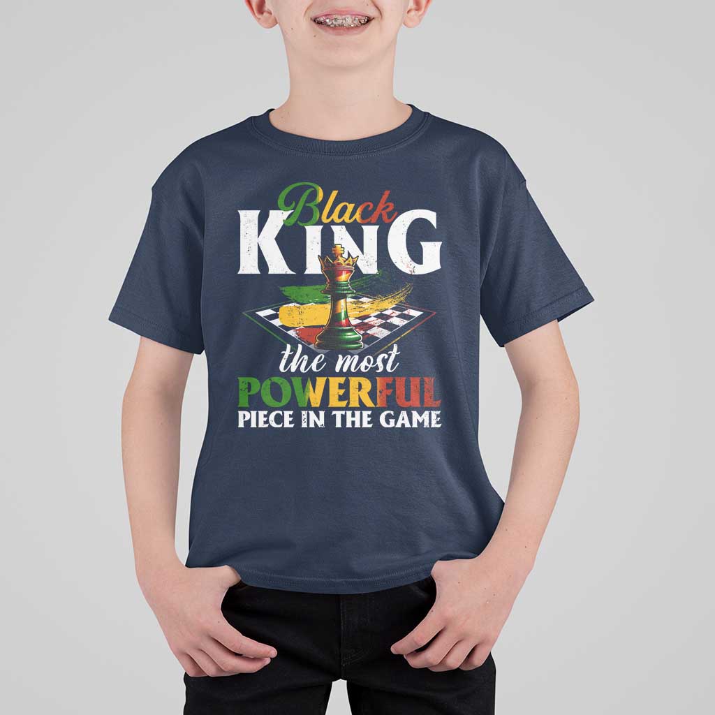 Black Pride T Shirt For Kid Black King The Most Powerful Piece In The Game