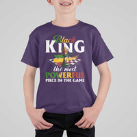 Black Pride T Shirt For Kid Black King The Most Powerful Piece In The Game