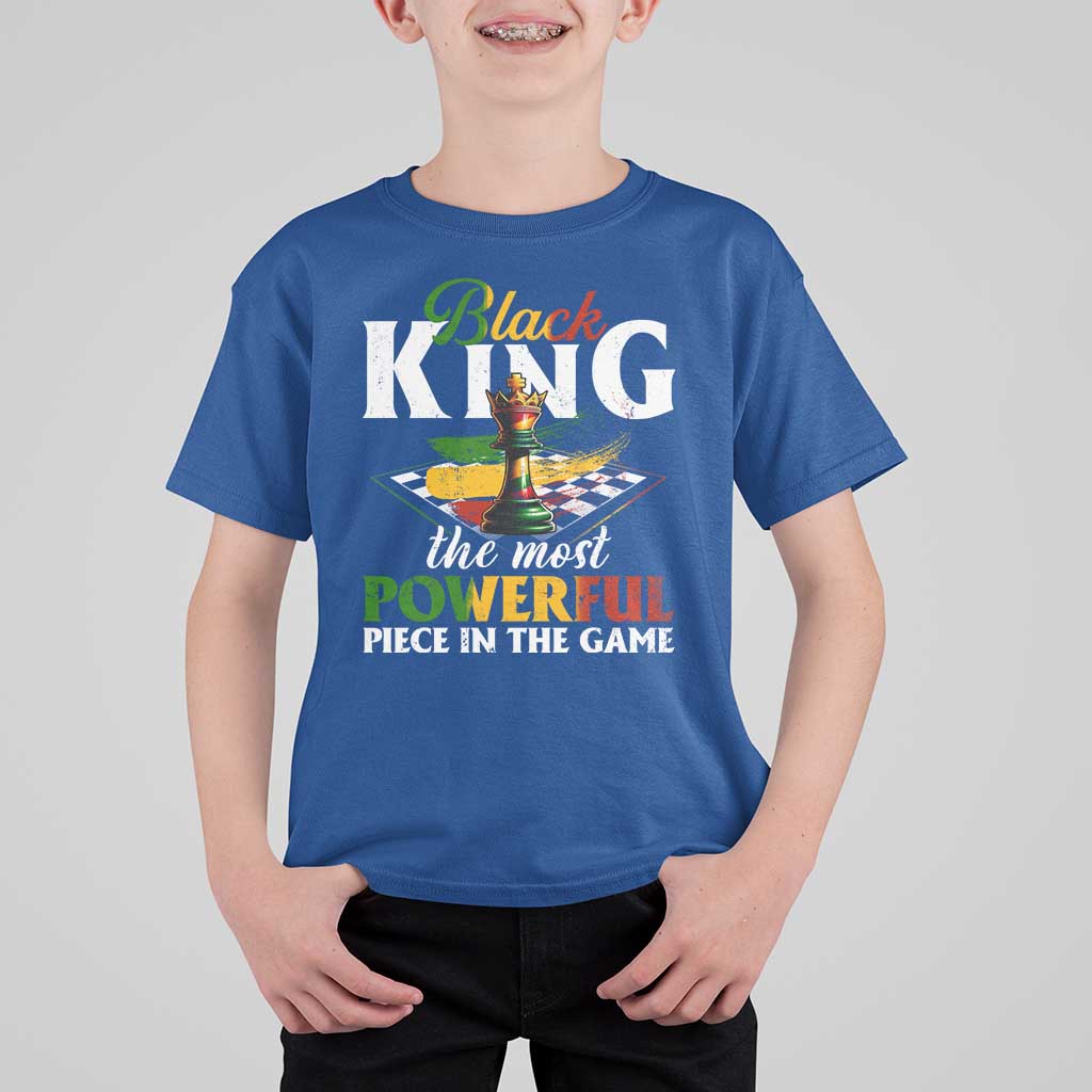 Black Pride T Shirt For Kid Black King The Most Powerful Piece In The Game