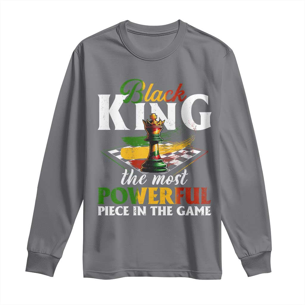 Black Pride Long Sleeve Shirt Black King The Most Powerful Piece In The Game