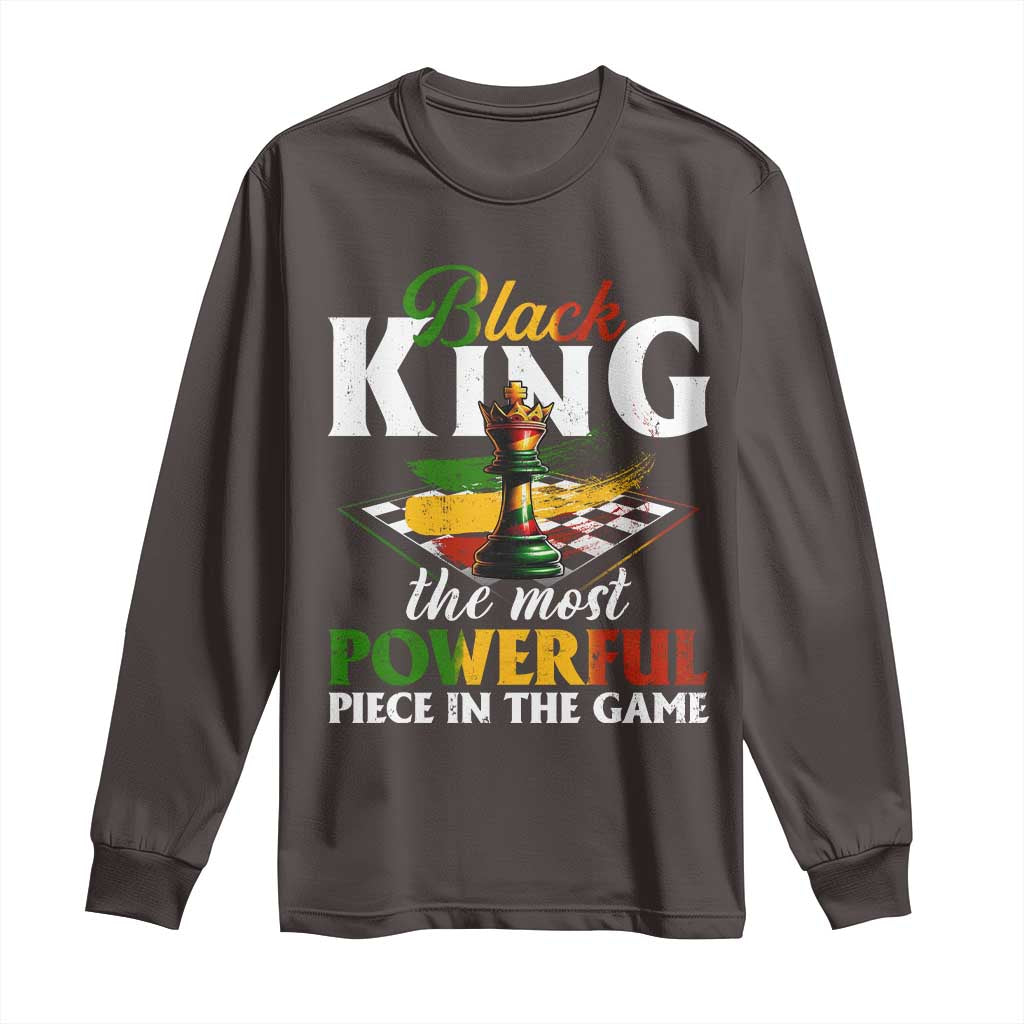 Black Pride Long Sleeve Shirt Black King The Most Powerful Piece In The Game