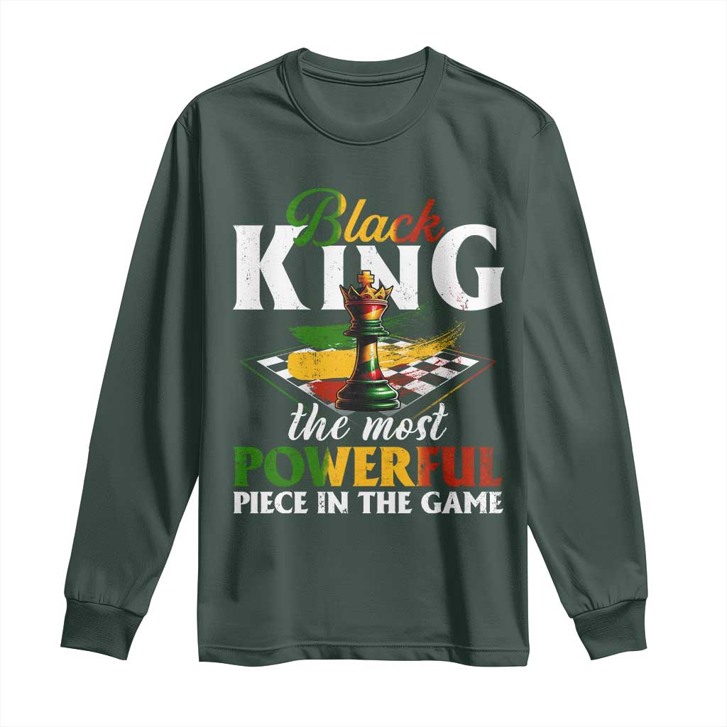 Black Pride Long Sleeve Shirt Black King The Most Powerful Piece In The Game
