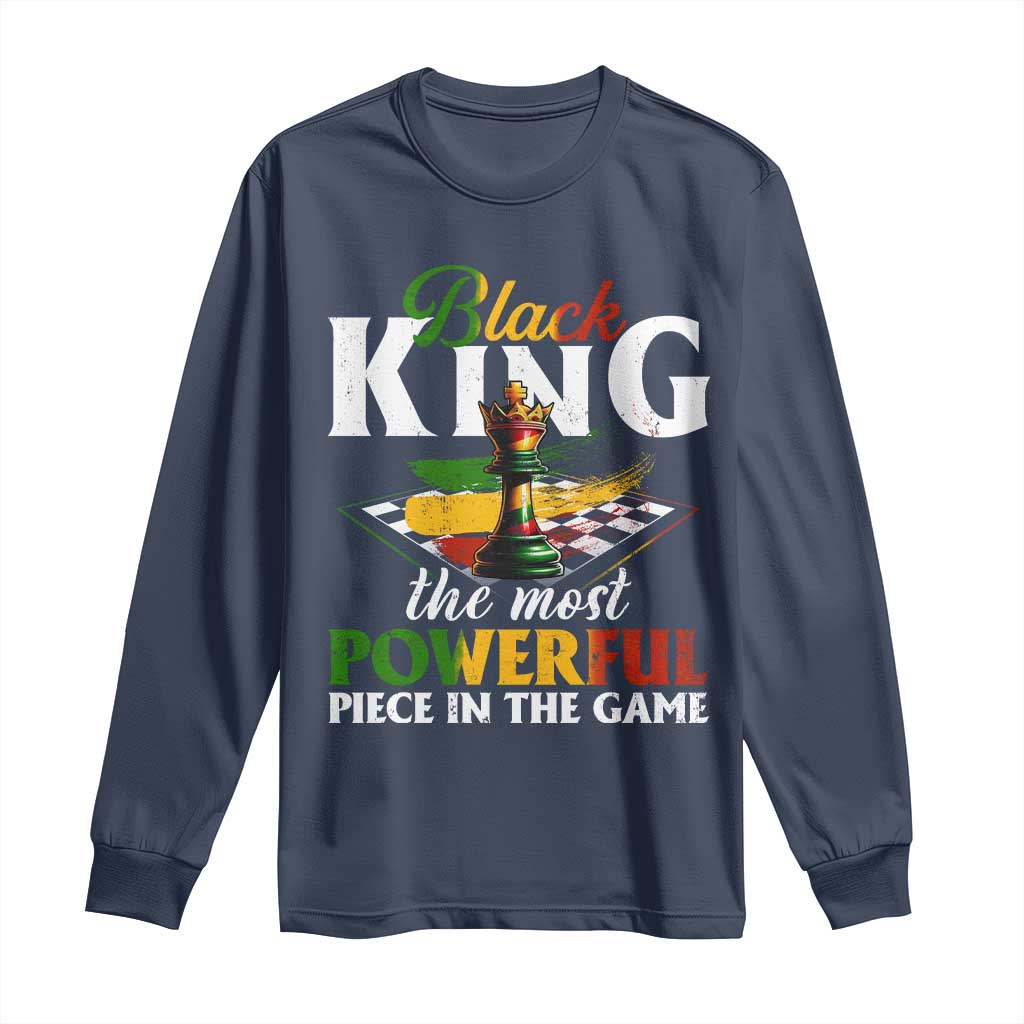 Black Pride Long Sleeve Shirt Black King The Most Powerful Piece In The Game