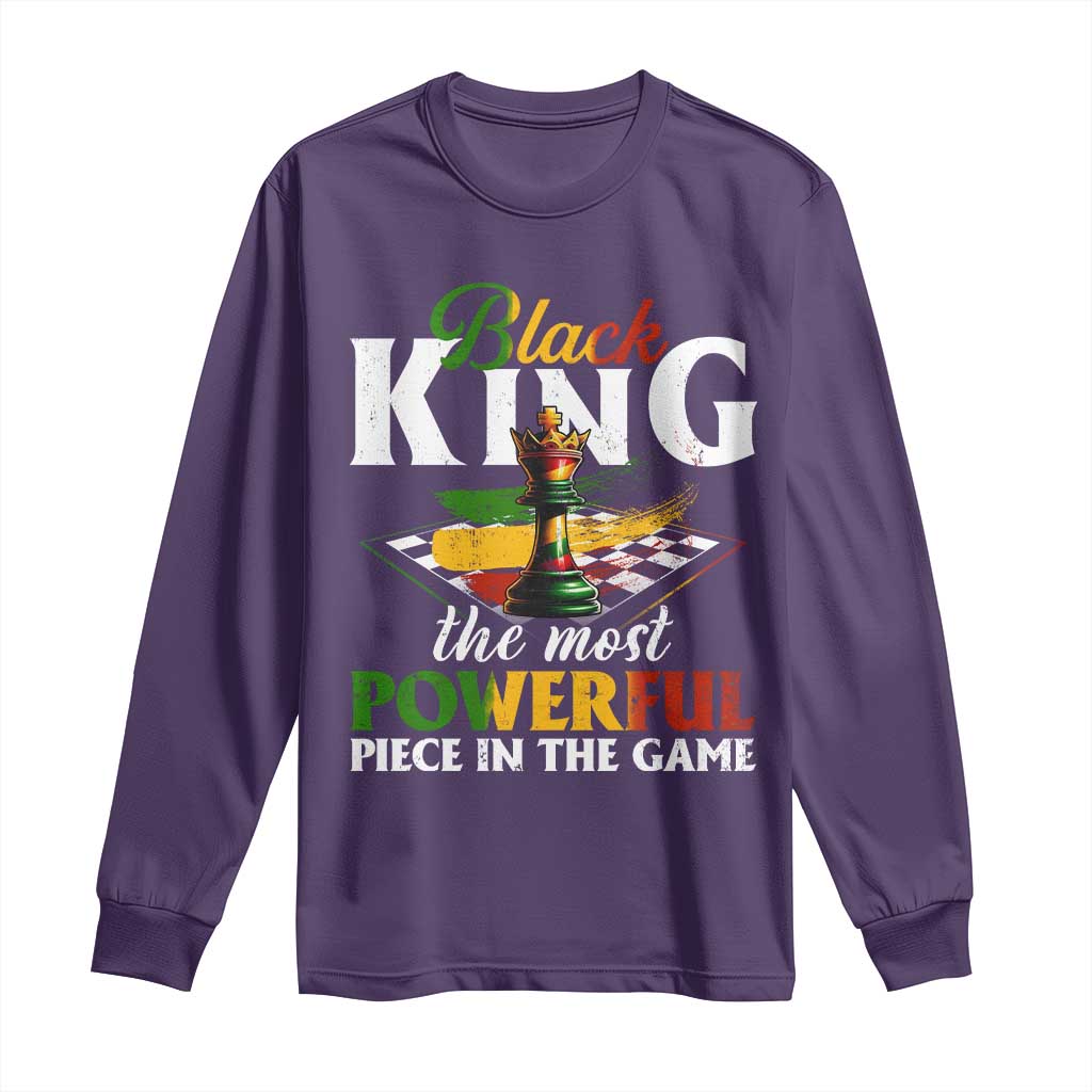 Black Pride Long Sleeve Shirt Black King The Most Powerful Piece In The Game