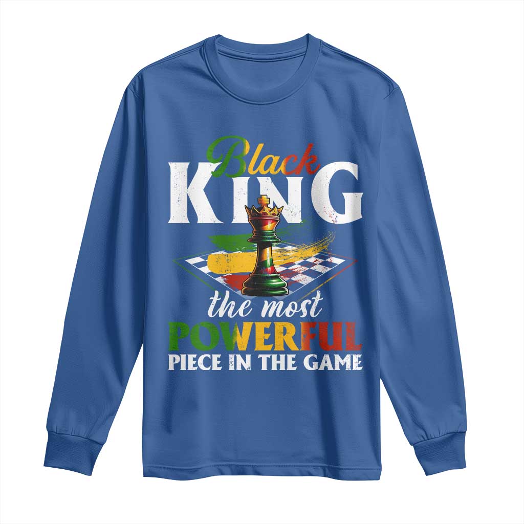 Black Pride Long Sleeve Shirt Black King The Most Powerful Piece In The Game