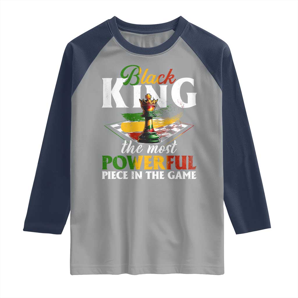 Black Pride Raglan Shirt Black King The Most Powerful Piece In The Game