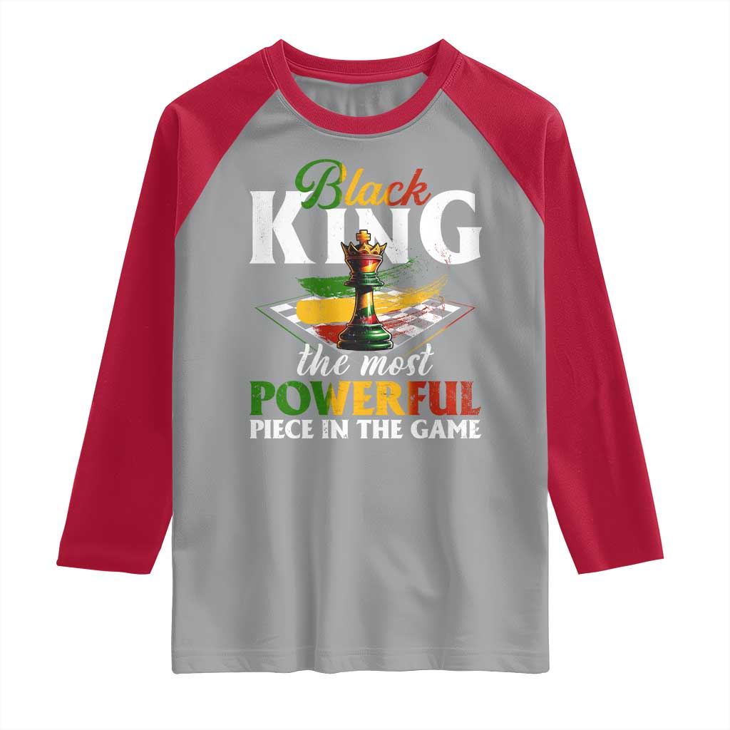 Black Pride Raglan Shirt Black King The Most Powerful Piece In The Game