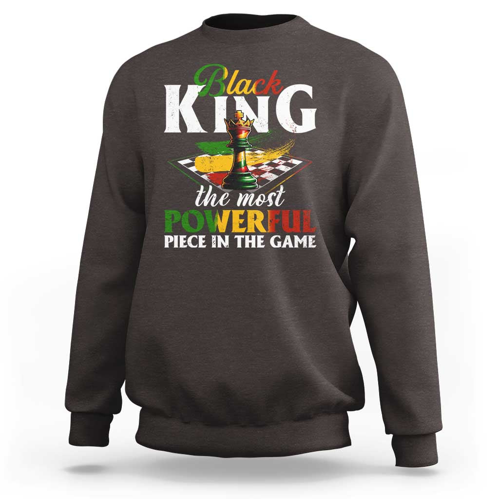 Black Pride Sweatshirt Black King The Most Powerful Piece In The Game
