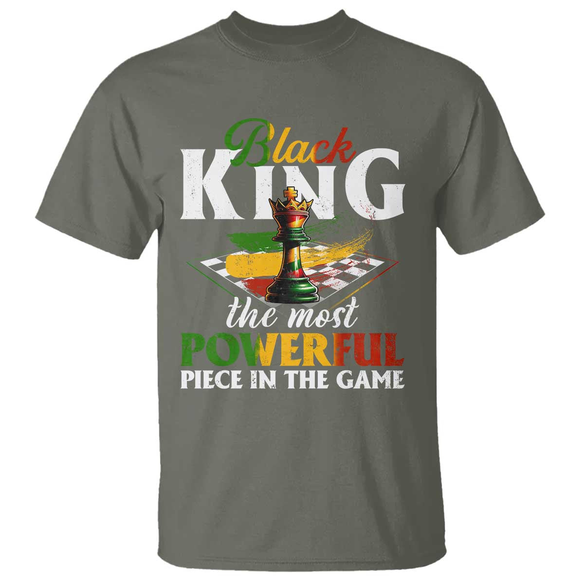 Black Pride T Shirt Black King The Most Powerful Piece In The Game