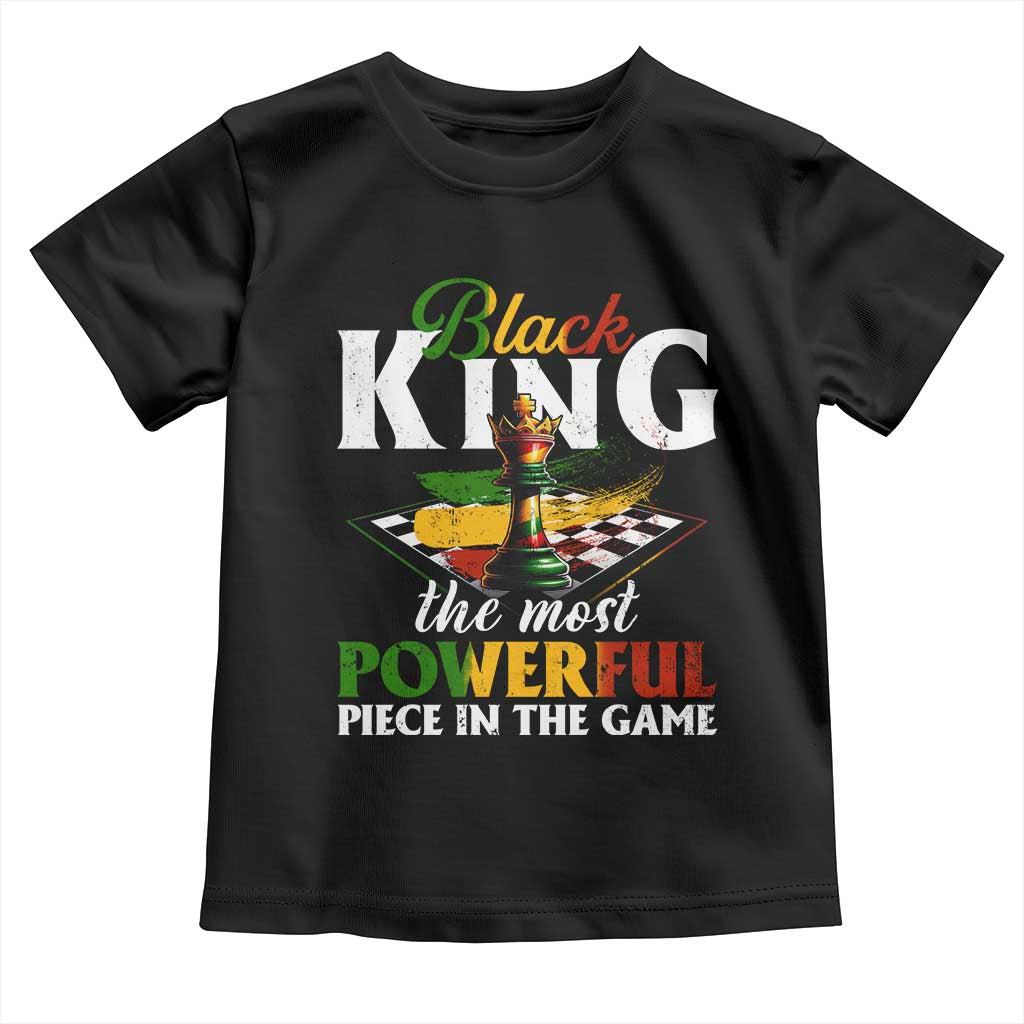 Black Pride Toddler T Shirt Black King The Most Powerful Piece In The Game