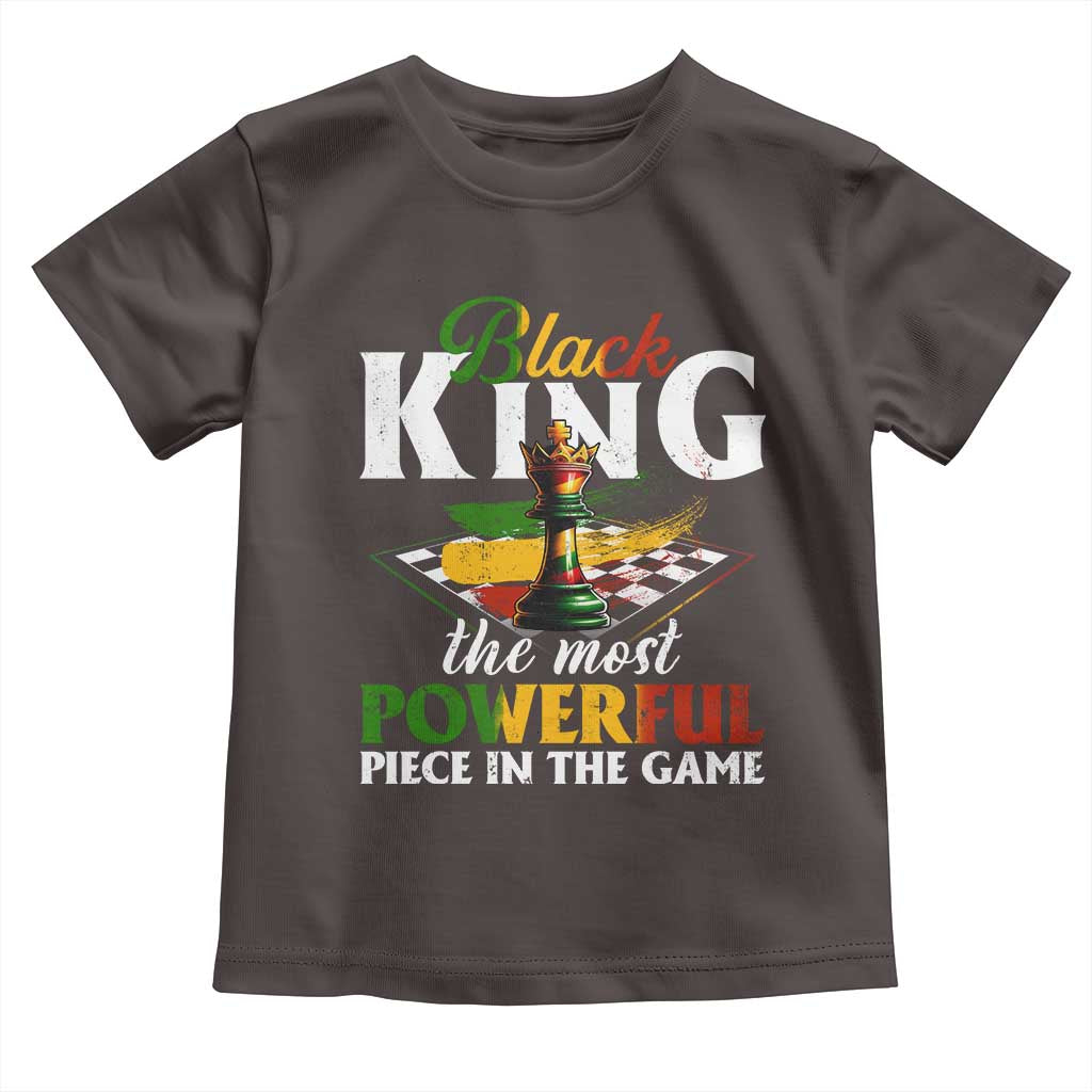Black Pride Toddler T Shirt Black King The Most Powerful Piece In The Game