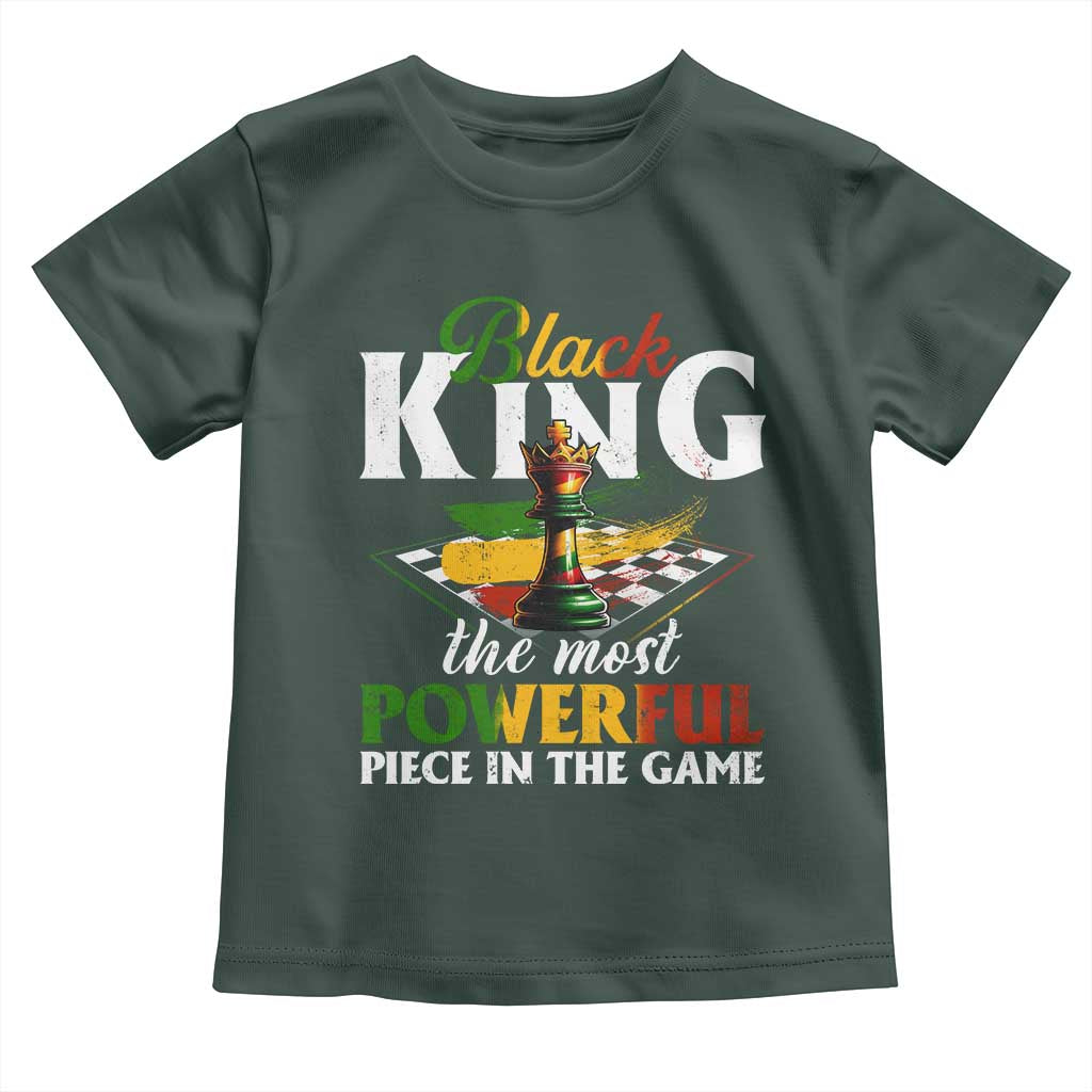 Black Pride Toddler T Shirt Black King The Most Powerful Piece In The Game