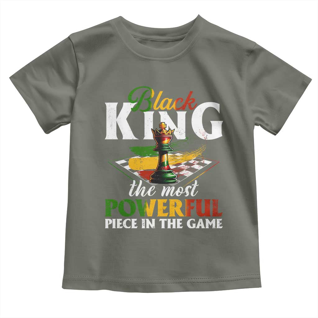 Black Pride Toddler T Shirt Black King The Most Powerful Piece In The Game