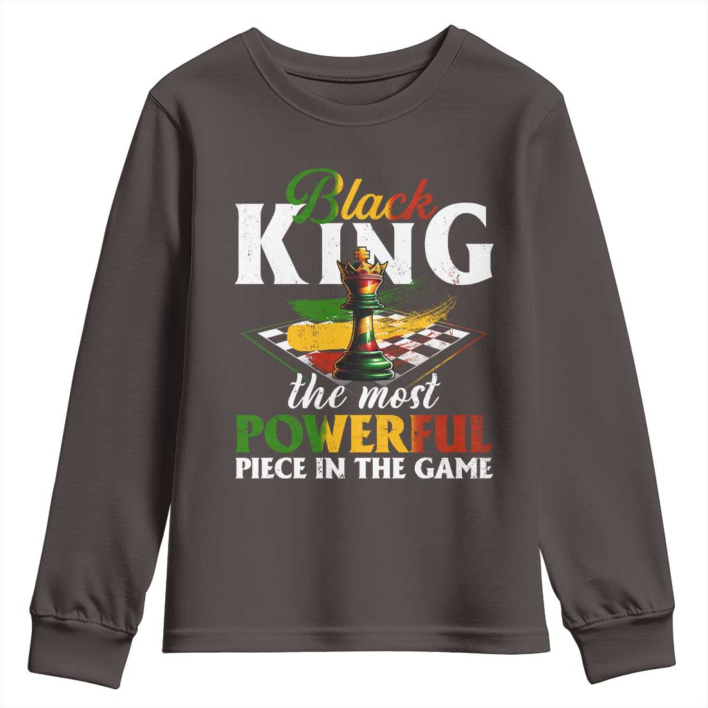 Black Pride Youth Sweatshirt Black King The Most Powerful Piece In The Game
