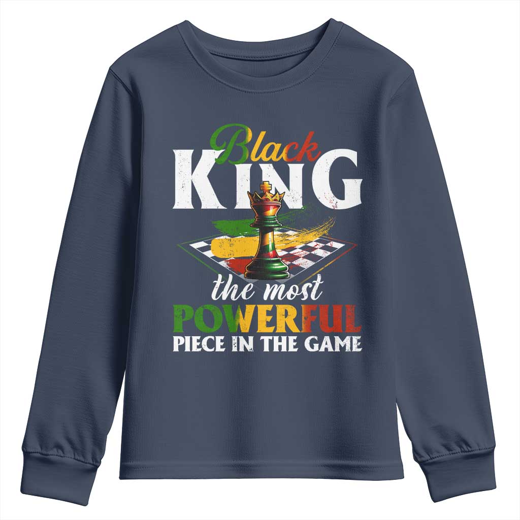 Black Pride Youth Sweatshirt Black King The Most Powerful Piece In The Game