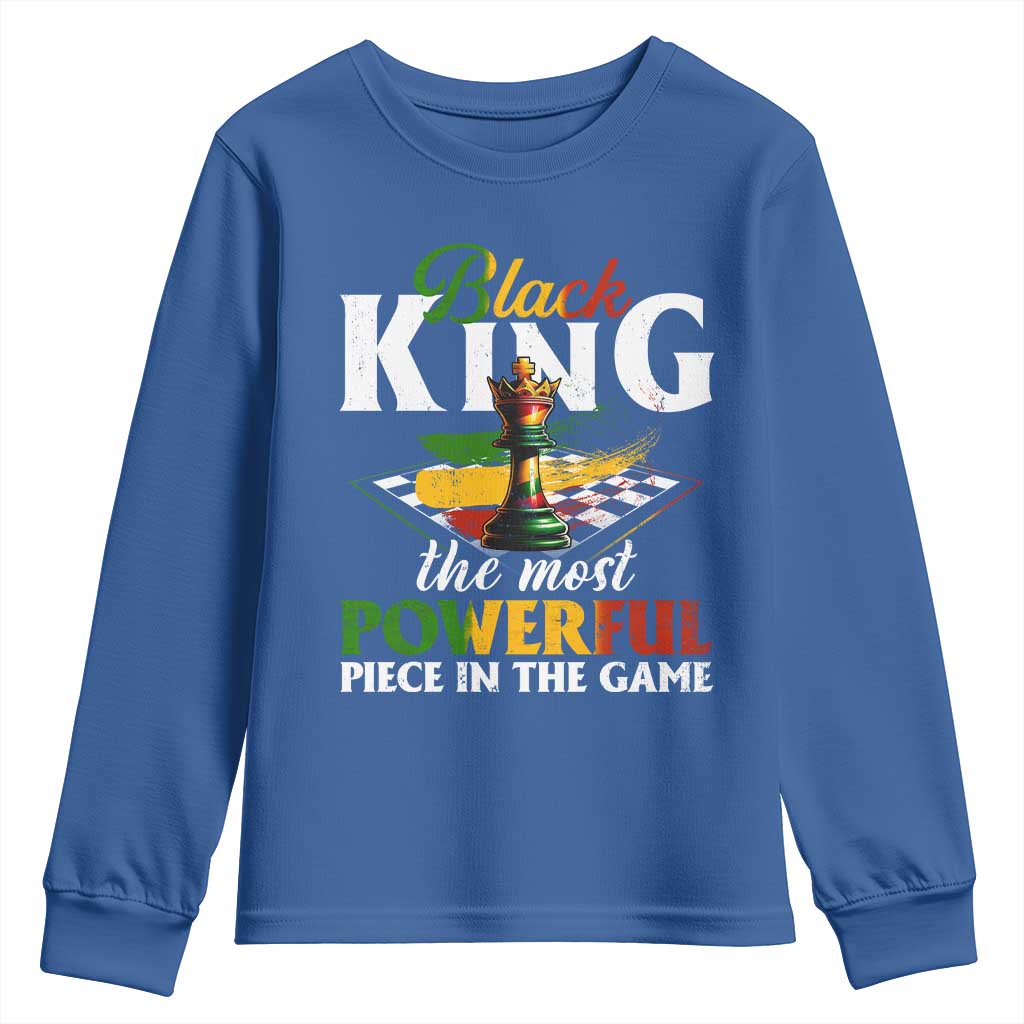 Black Pride Youth Sweatshirt Black King The Most Powerful Piece In The Game